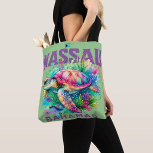 Bahamas Souvenir Geschenk: Nassau Bahamas Sea Turt Tasche