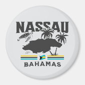 Bahamas Souvenir-Geschenk: Nassau Bahamas Unabhäng Magnet (Vorne)