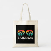 Bahamas Souvenir Retro Sunset Tour Sommerurlaub Tragetasche (Rückseite)