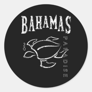 Bahamas-Souvenir Runder Aufkleber
