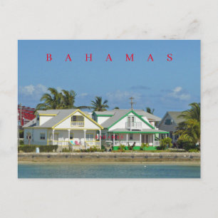 Bahamas Spanish Wells Häuser Blick auf Postkarte