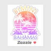 Bahamas Sticker Bimini Urlaub Beach Kreuzfahrt (Blatt)