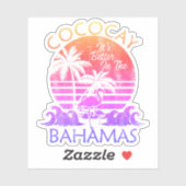Bahamas Sticker CocoCay Ferien Beach Cruise (Blatt)