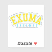 Bahamas Sticker Exuma Urlaub Bahamas Kreuzfahrt (Blatt)