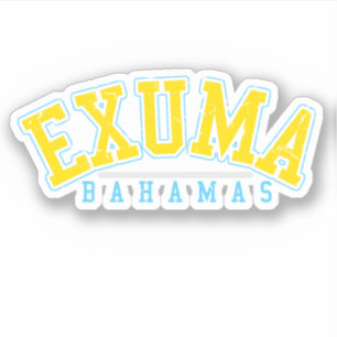 Bahamas Sticker Exuma Urlaub Bahamas Kreuzfahrt