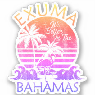 Bahamas Sticker Exuma Urlaub Beach Cruise