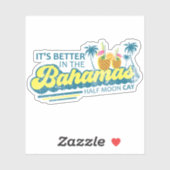 Bahamas Sticker Halbmond Cay Vacacation Cruise (Blatt)
