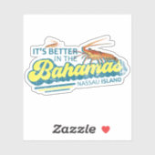 Bahamas Sticker Nassau Bahamas Urlaub Kreuzfahrt (Blatt)