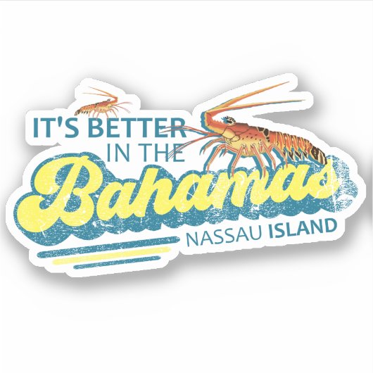 Bahamas Sticker Nassau Bahamas Urlaub Kreuzfahrt (Vorderseite)