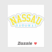 Bahamas Sticker Nassau Urlaub Bahamian Cruise (Blatt)