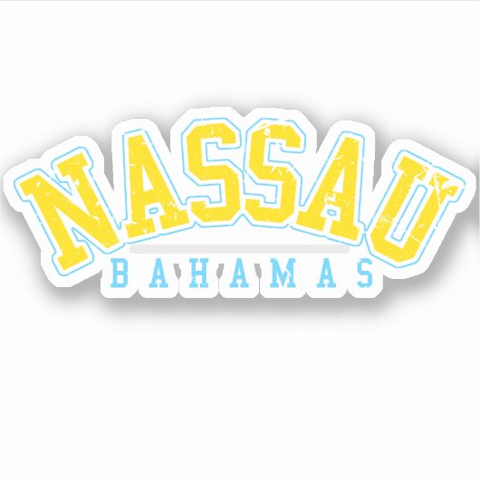 Bahamas Sticker Nassau Urlaub Bahamian Cruise (Vorderseite)