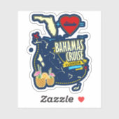 Bahamas Sticker Urlaub Beach Kreuzfahrt Florida (Blatt)