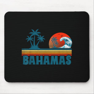 Bahamas Strand Tropischer Sommerurlaub Palmen Mousepad