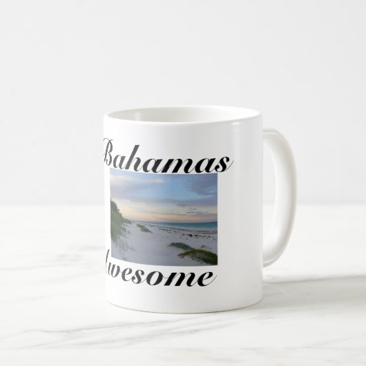 Bahamas-Strand-Zitat-Kaffee-Tasse Kaffeetasse (VorderseiteRechts)