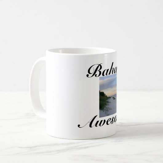Bahamas-Strand-Zitat-Kaffee-Tasse Kaffeetasse (Vorderseite Links)