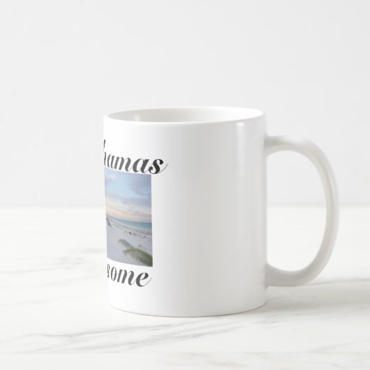 Bahamas-Strand-Zitat-Kaffee-Tasse Kaffeetasse (Rechts)