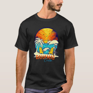 Bahamas Sunset Beach Caribe Ferien Paare Familien T-Shirt