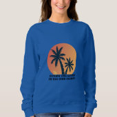Bahamas Sunset Palm Trees Sweatshirt (Vorderseite)