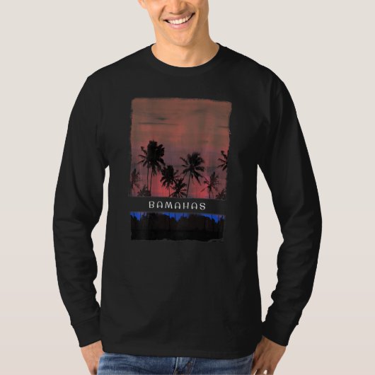 Bahamas Sunset Vacation Souvenir T-Shirt (Vorderseite)