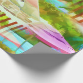 Bahamas Tropical Beach Scene Fotomuster Geschenkpapier (Ecke)