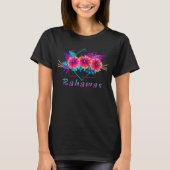 Bahamas Tropical Blume Vacation Beach Geschenke T-Shirt (Vorderseite)