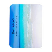 Bahamas tropischer Strand mit türkisblauem Meer Magnet (Vertikal)
