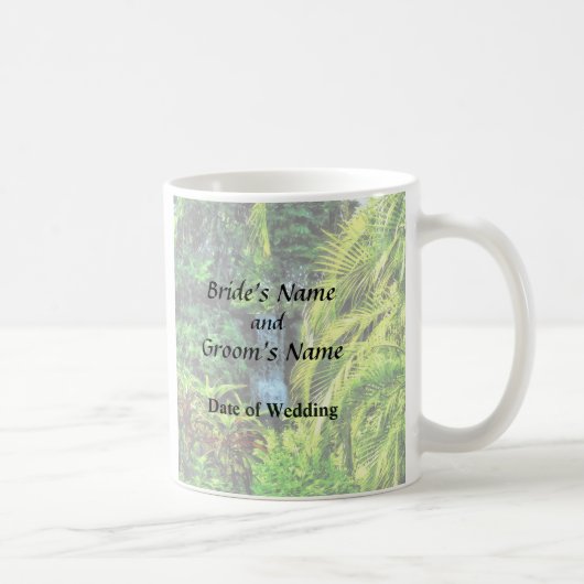 Bahamas - tropischer Wasserfall Kaffeetasse (Rechts)