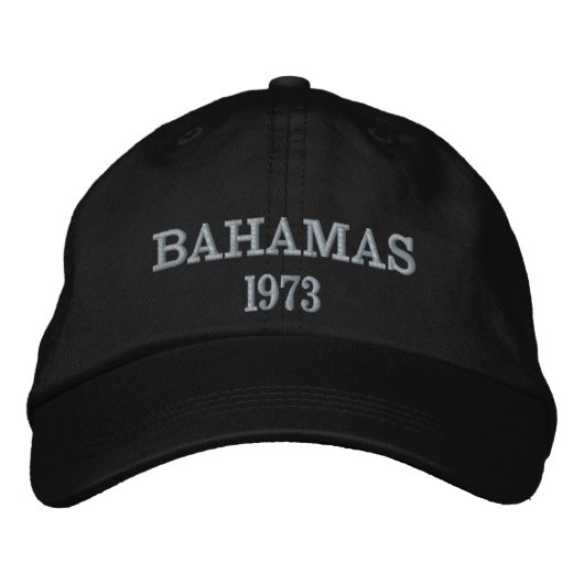 Bahamas-Unabhängigkeits-Jahr-Hut Bestickte Baseballkappe (Vorderseite)