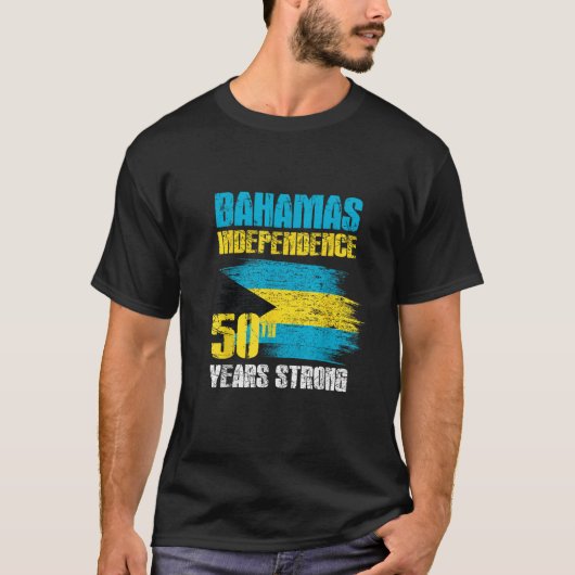 Bahamas Unabhängigkeitstag Bahamas 50. T-Shirt (Vorderseite)