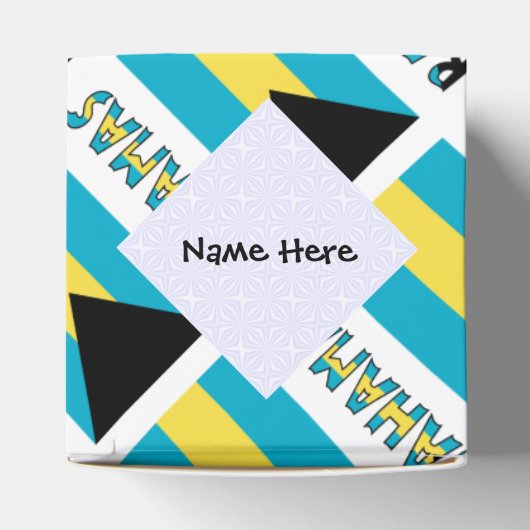 Bahamas und Bahamas Flagge Personalisiert geteert Geschenkschachtel (Oben)