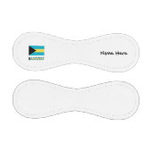 Bahamas und bahamianische Flagge mit Ihrem Namen Baseball (Paneele)
