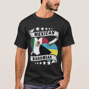 Bahamas und mexikanische Flagge T-Shirt