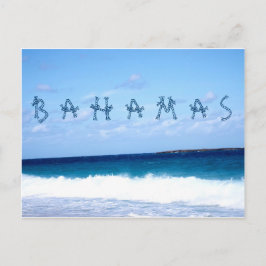 Bahamas und Ozean Postkarte