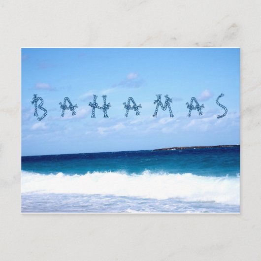 Bahamas und Ozean Postkarte (Vorderseite)