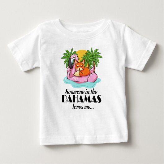Bahamas Urlaub Jemand Lieben Geschenk Baby T-shirt (Vorderseite)