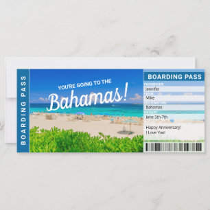 Bahamas-Urlaub Reisegeschenk Ticket