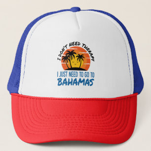 Bahamas-Urlaub Tropischer Strand-Trip-Therapie Truckerkappe