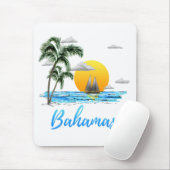 Bahamas Vacation Sailing Mousepad (Mit Mouse)