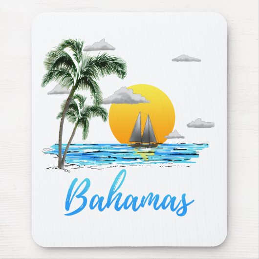 Bahamas Vacation Sailing Mousepad (Vorne)