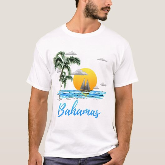 Bahamas Vacation Sailing T-Shirt (Vorderseite)