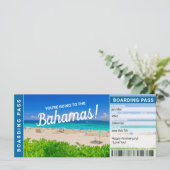 Bahamas Vacation Travel Gift Ticket (Stehend Vorderseite)