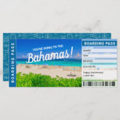 Bahamas Vacation Travel Gift Ticket (Vorne/Hinten)