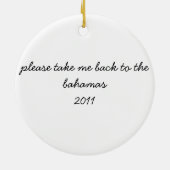 Bahamas-Verzierung Keramik Ornament (Hinten)