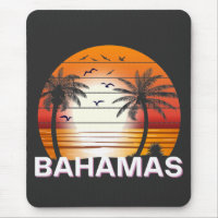 Bahamas Vintag Palm Trees Summer Beach