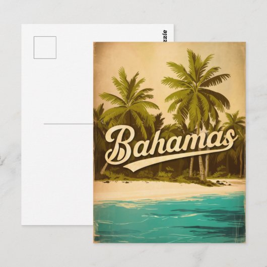 Bahamas Vintag Postkarte (Vorne/Hinten)
