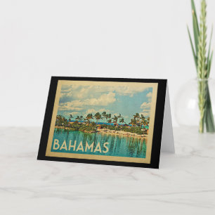 Bahamas Vintage Karte