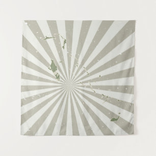 Bahamas Vintage Karte. Grunge Poster mit Karte des Wandteppich