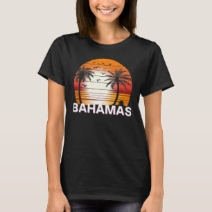 Bahamas Vintage Palmen Sommer Strand T-Shirt