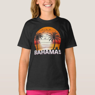 Bahamas Vintage Palmen Sommer Strand T-Shirt