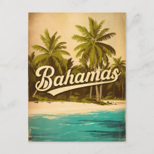 Bahamas Vintage  Postkarte